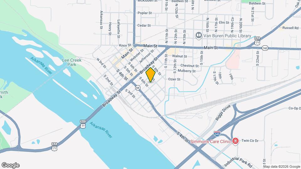 611 Vine St Map and Location Details