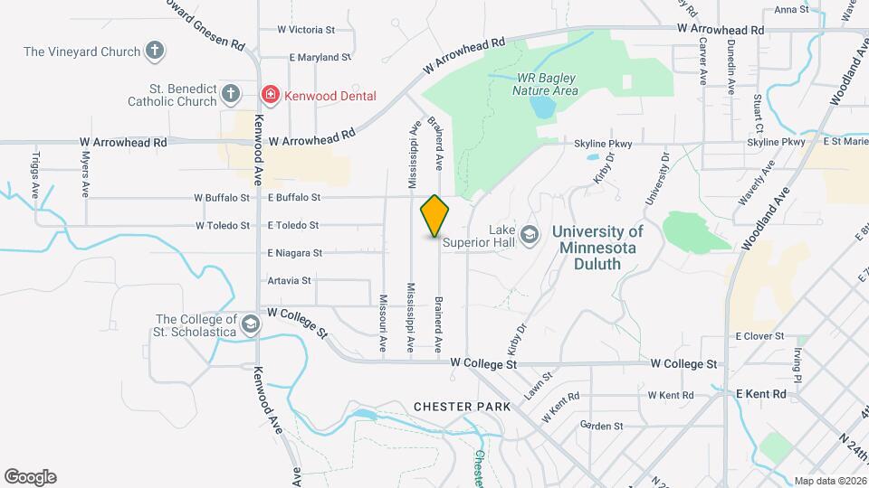 1205 Brainerd Ave Map and Location Details