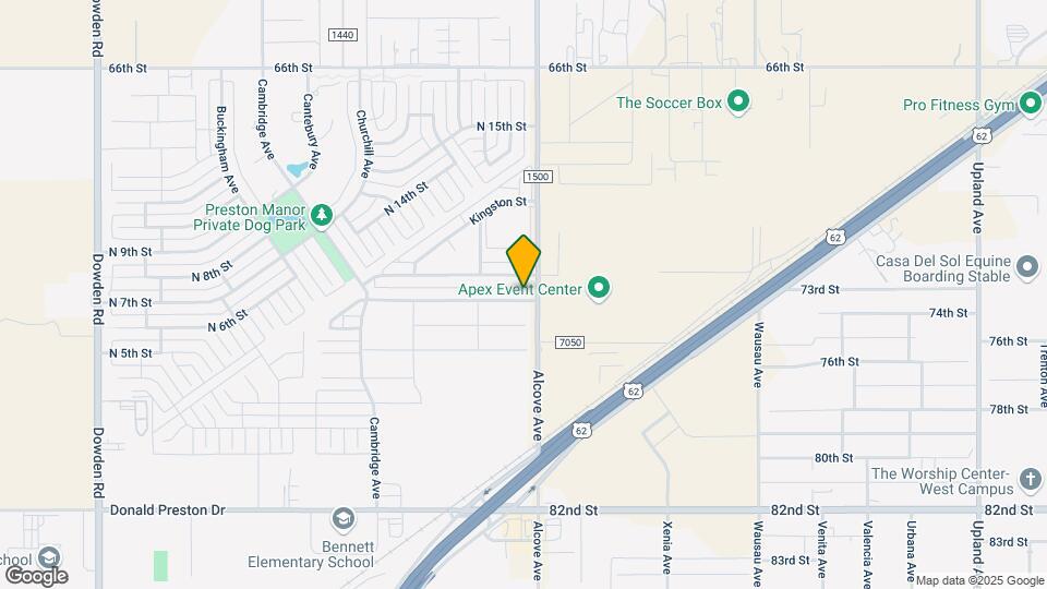 1250 N 7th St, Unit J05 Map and Location Details