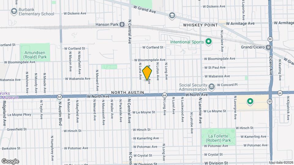 1640 N Linder Ave Map and Location Details