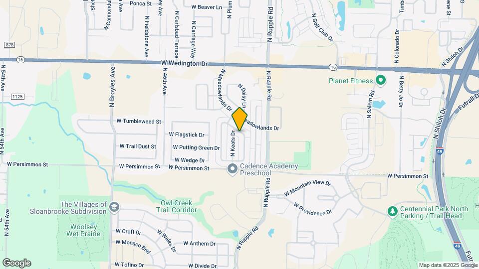 4157 W Bradstreet Ln Map and Location Details