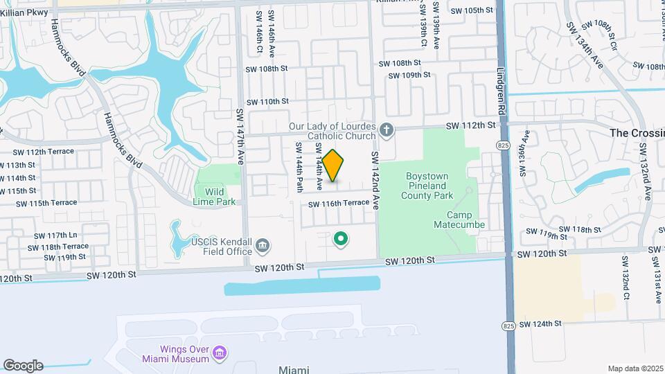 14343 SW 115th Terrace Map and Location Details