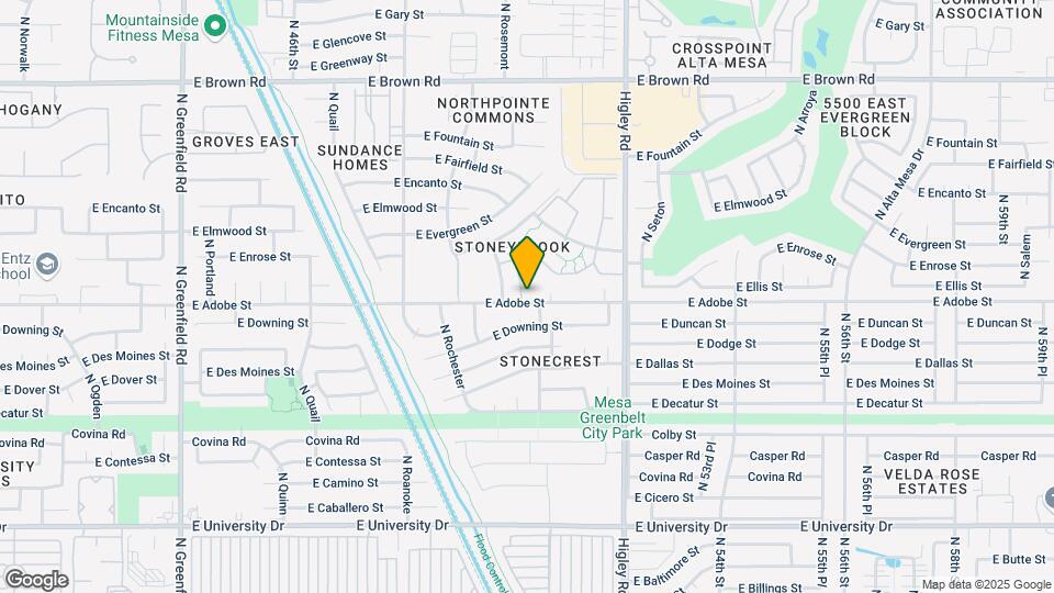 5135 E Evergreen St Map and Location Details