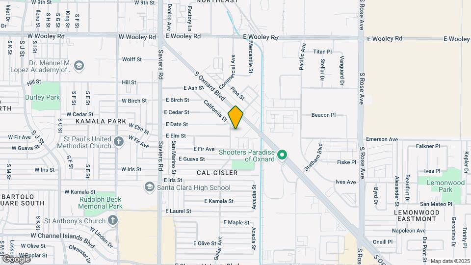 1644 California St Map and Location Details