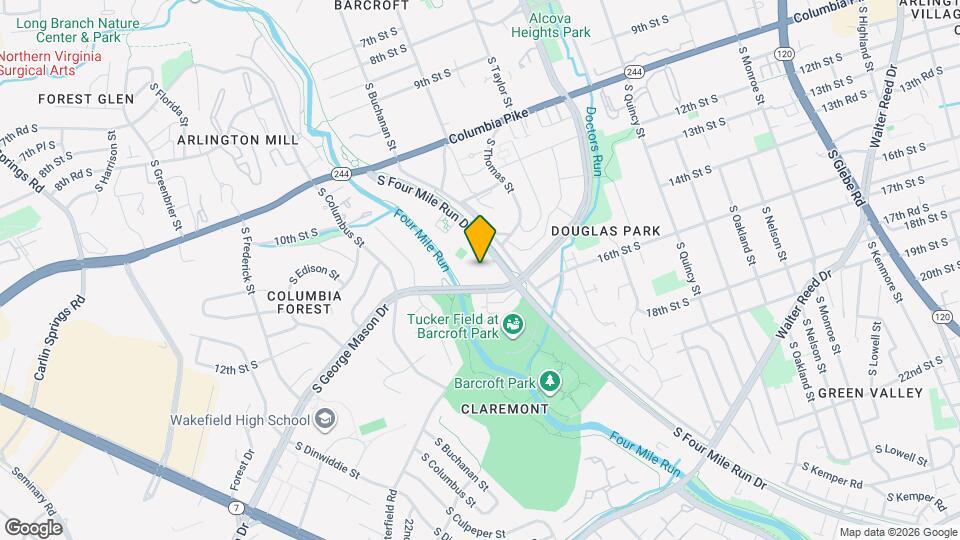 1510 S George Mason Dr Map and Location Details