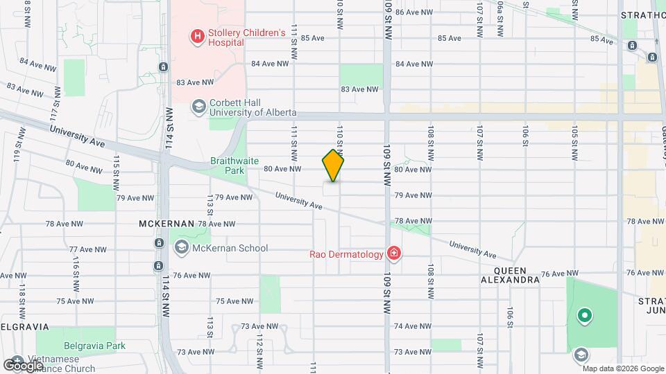 7914-7916 110 St NW Map and Location Details