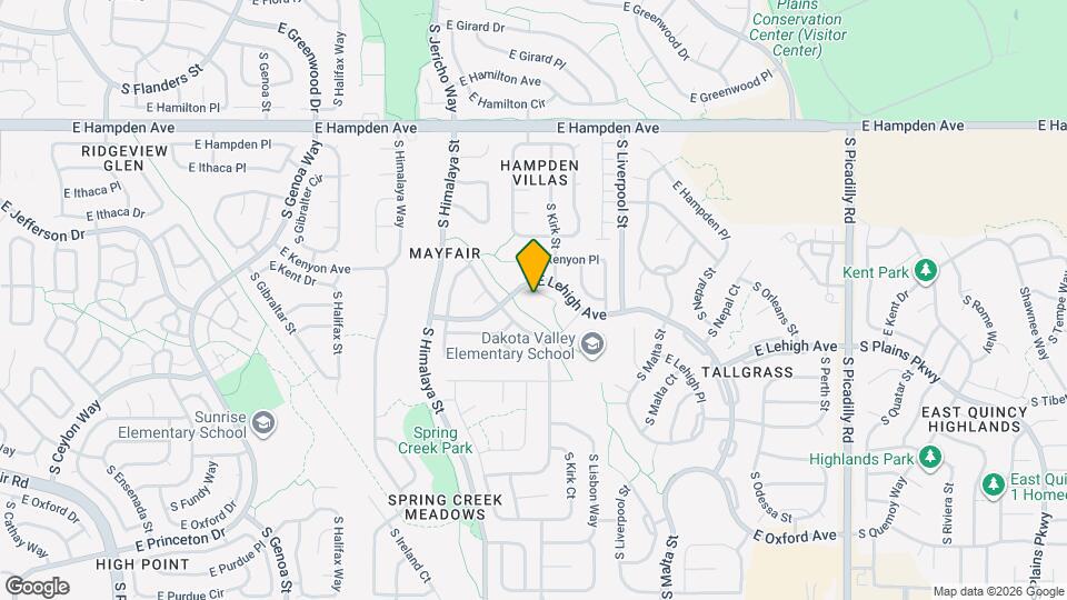 3815 S Killarney Ct Map and Location Details