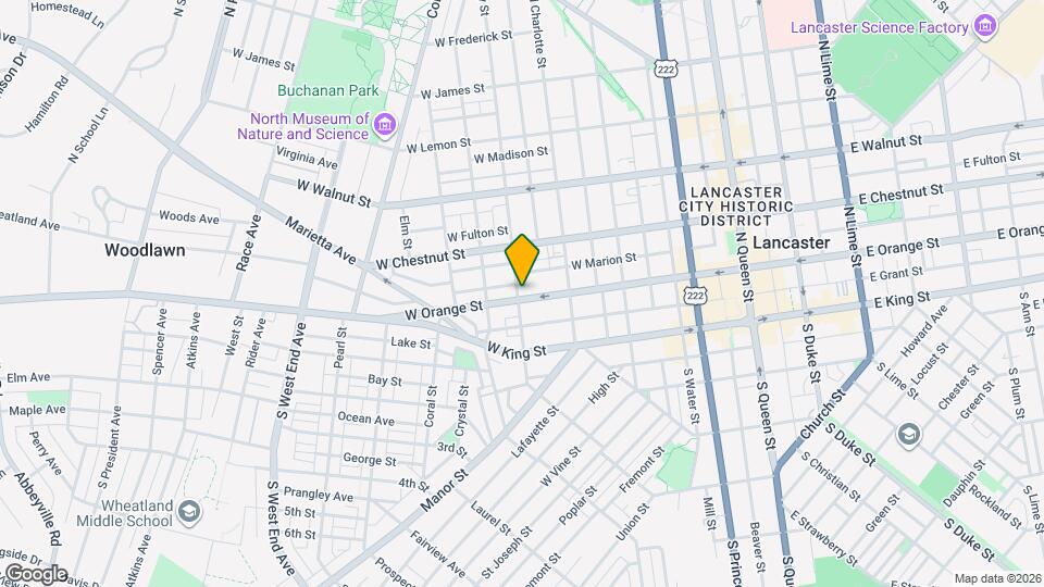 447 W Orange St, Unit 2nd floor Map and Location Details
