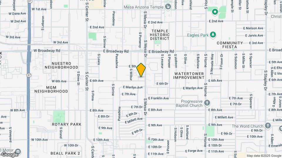 360 E 6th Ave Map and Location Details