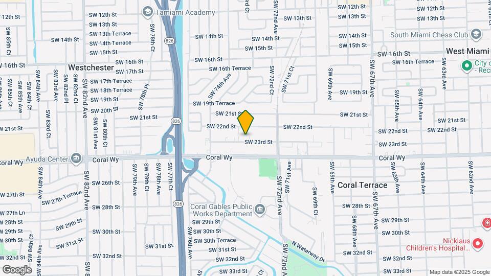 7335 SW 23rd St Map and Location Details