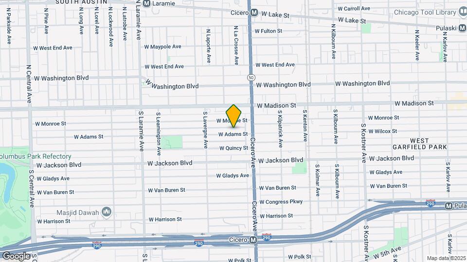 4838 W Adams St Map and Location Details