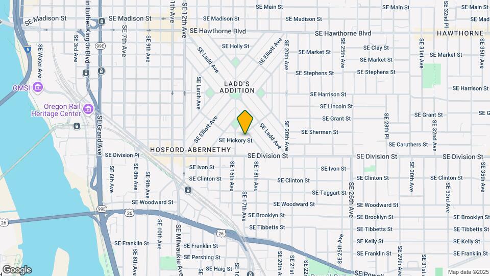 1635 SE Hickory St Map and Location Details