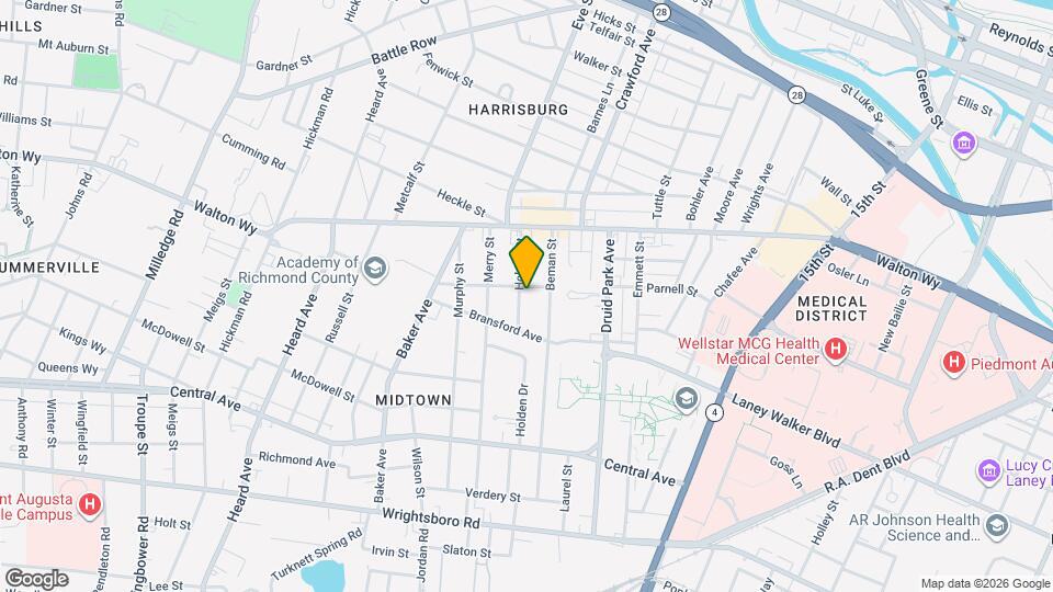 1004 Holden St Map and Location Details