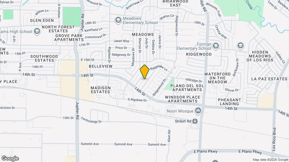 1413 Ridgecrest Dr Map and Location Details