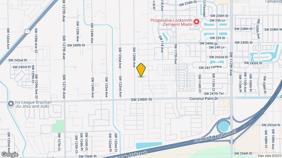 11961 SW 245th Ter Map and Location Details