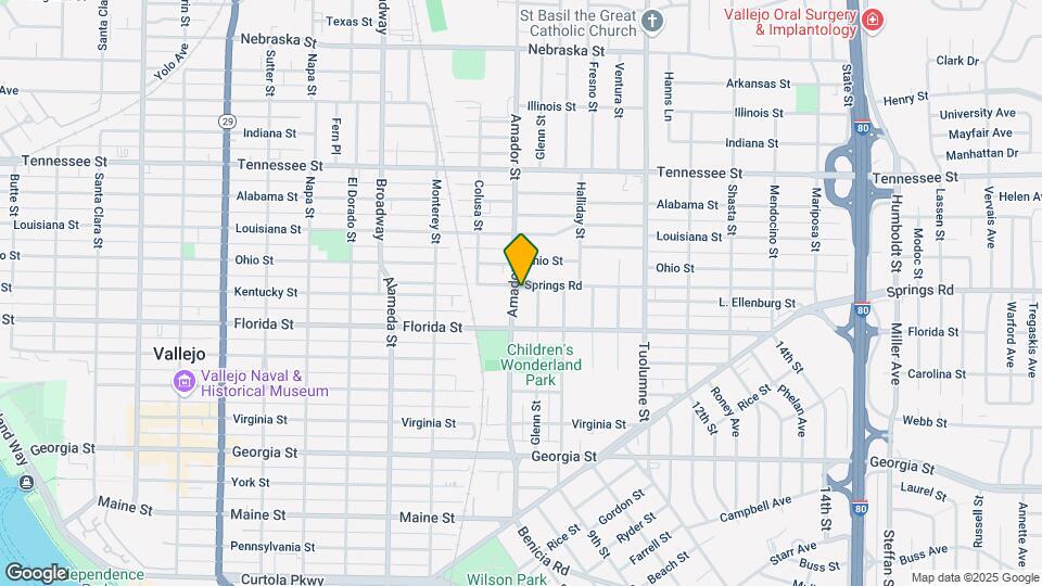 638 Amador St Mapa y Detalles de la Ubicación
