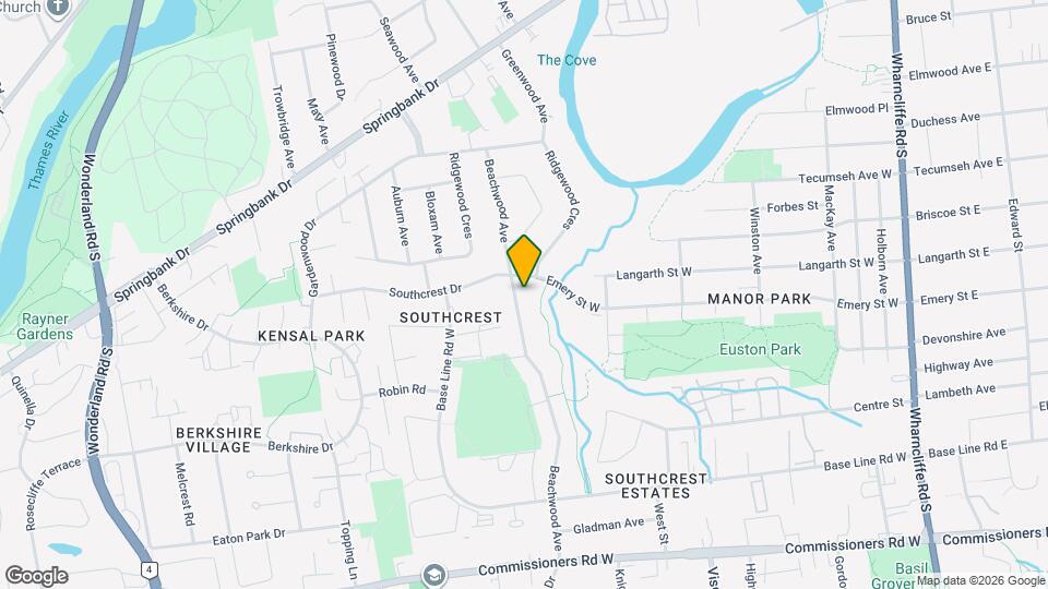 364 Beachwood Ave Map and Location Details