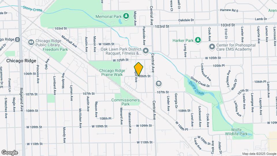 10601 Major Ave Map and Location Details