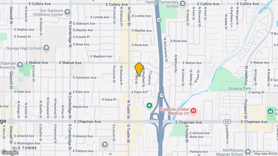 393 N Oak St, Unit F Mapa y Detalles de la Ubicación