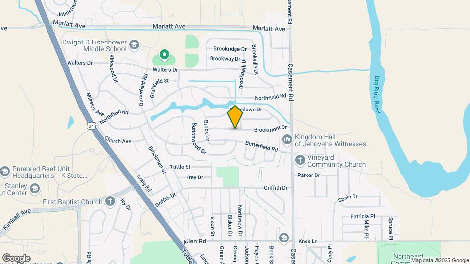 408 Brookmont Dr Map and Location Details
