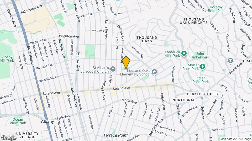 806 Vincente Ave Mapa y Detalles de la Ubicación