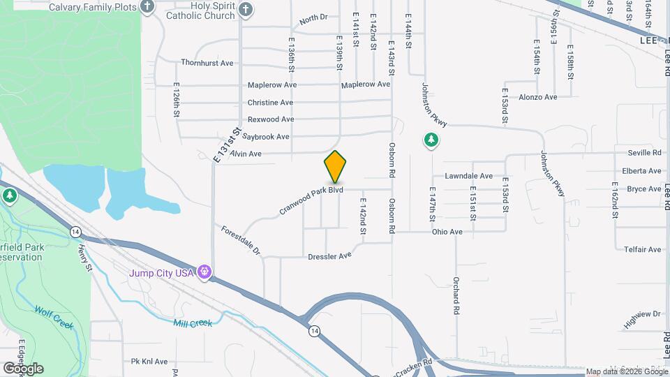 13823 Cranwood Park Blvd Map and Location Details