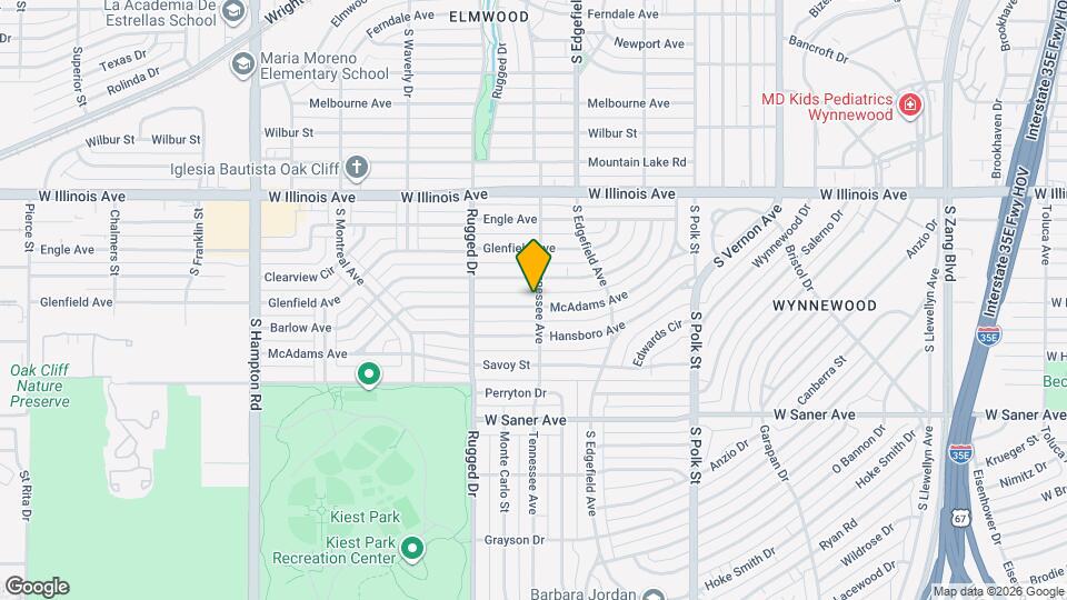 1607 McAdams Ave Map and Location Details