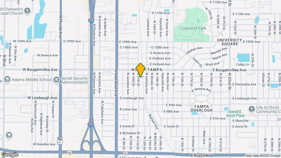 10109 N 11th St Map and Location Details