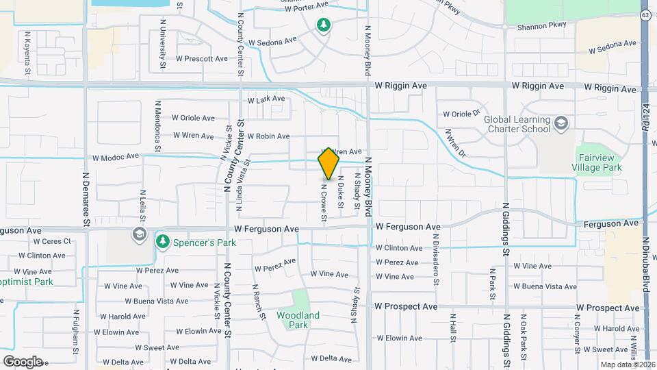 2346 N Crowe St Map and Location Details