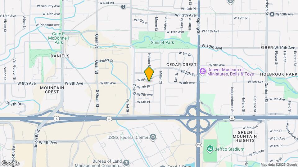 10541 W 7th Pl Map and Location Details