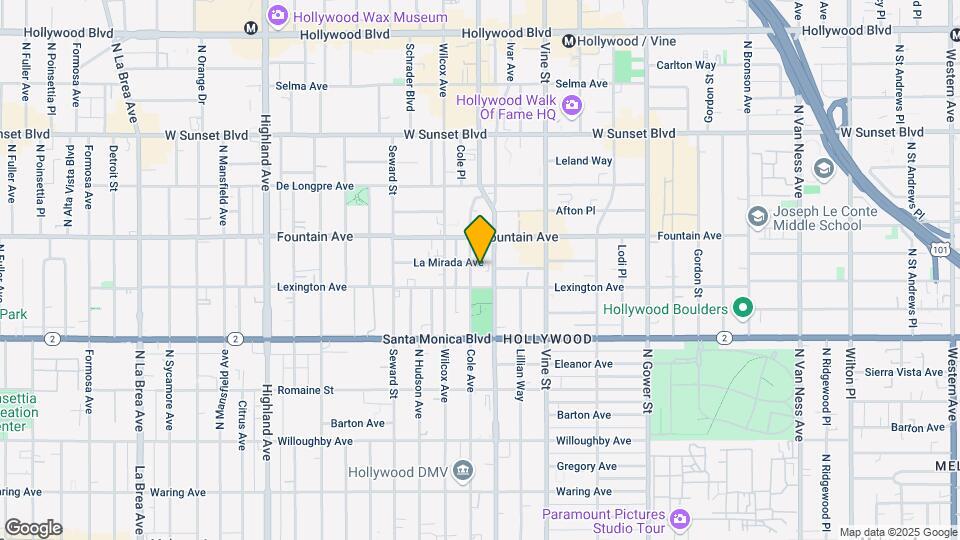 6416 La Mirada Ave Map and Location Details