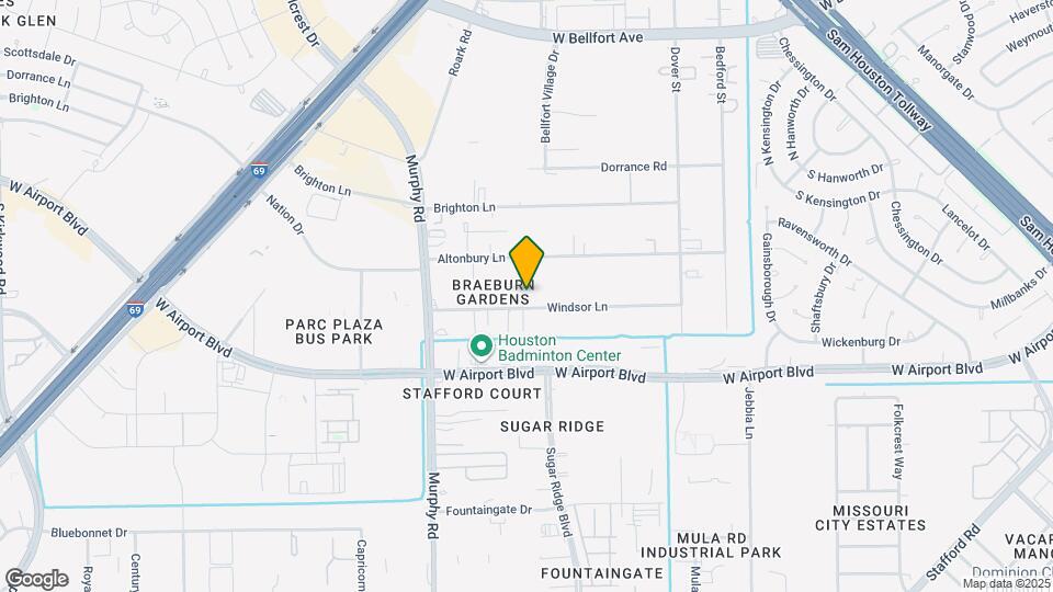 10404 Windsor Ln Map and Location Details