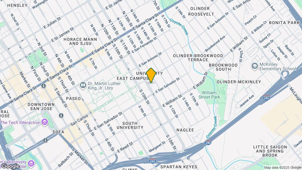 348 S 11th St Map and Location Details