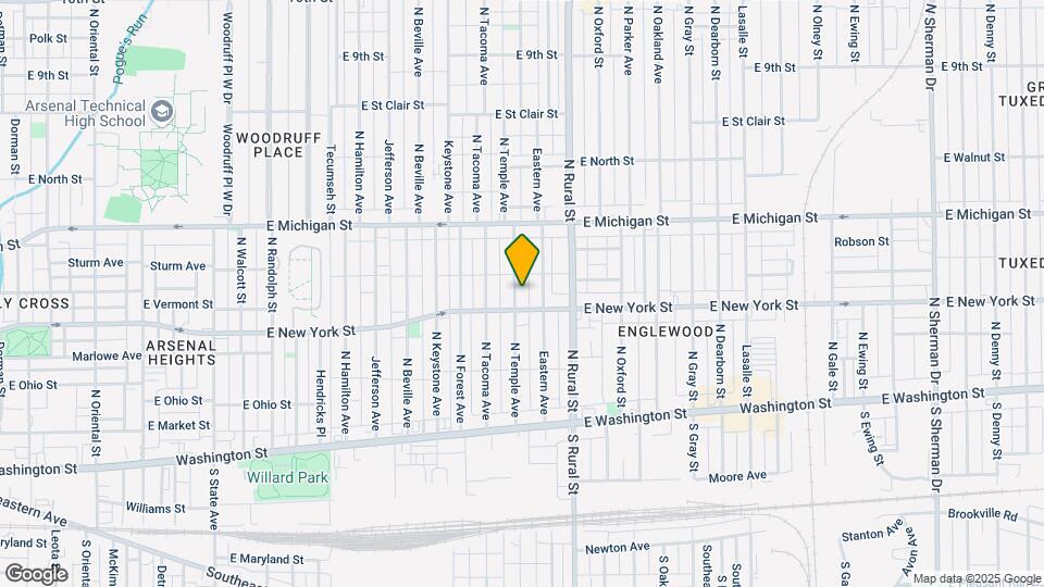 319 N Temple Ave Map and Location Details