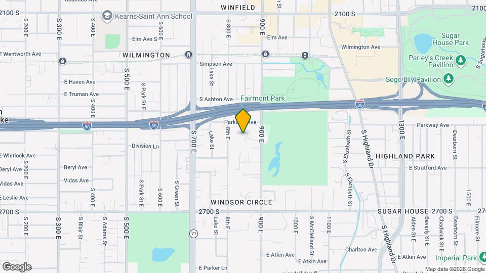 839 Fairmont Cir, Unit Apt 2 Map and Location Details
