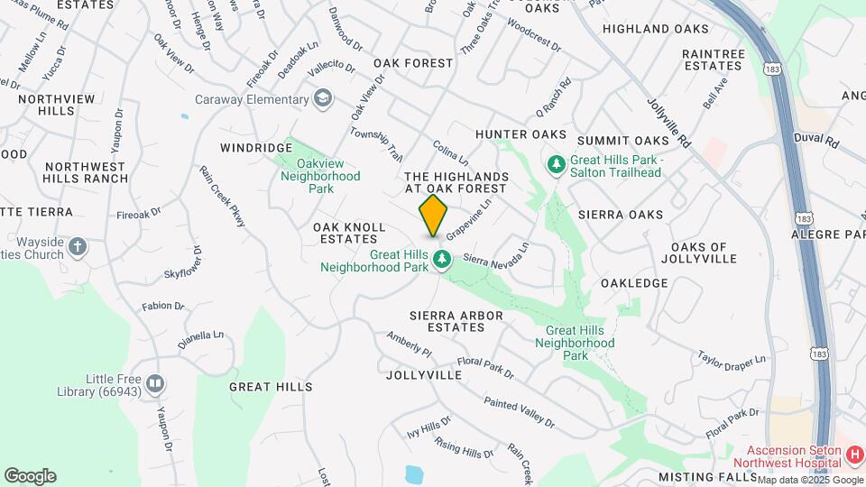 10900 Sierra Oaks Map and Location Details