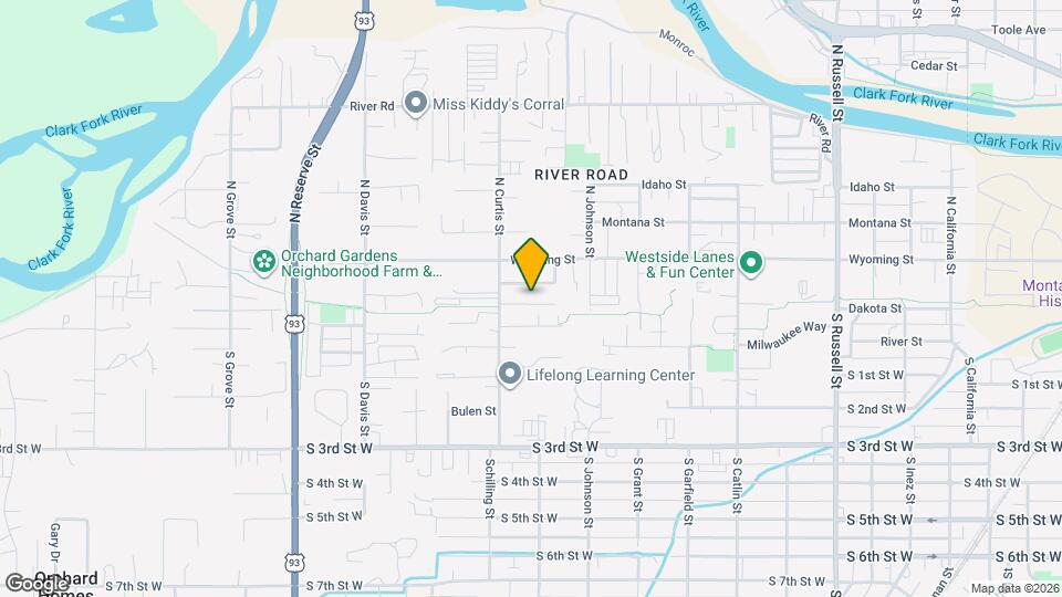 100 S Curtis St Map and Location Details