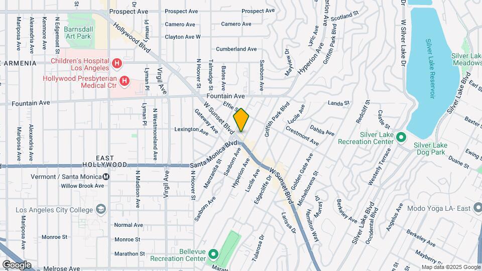 4013 W Sunset Blvd Map and Location Details