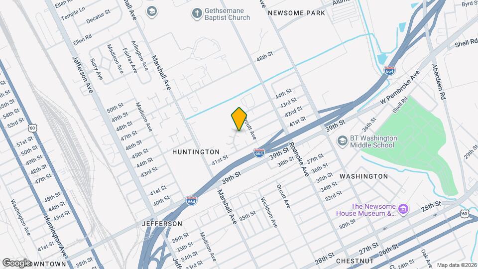 4224 Newsome Dr Map and Location Details