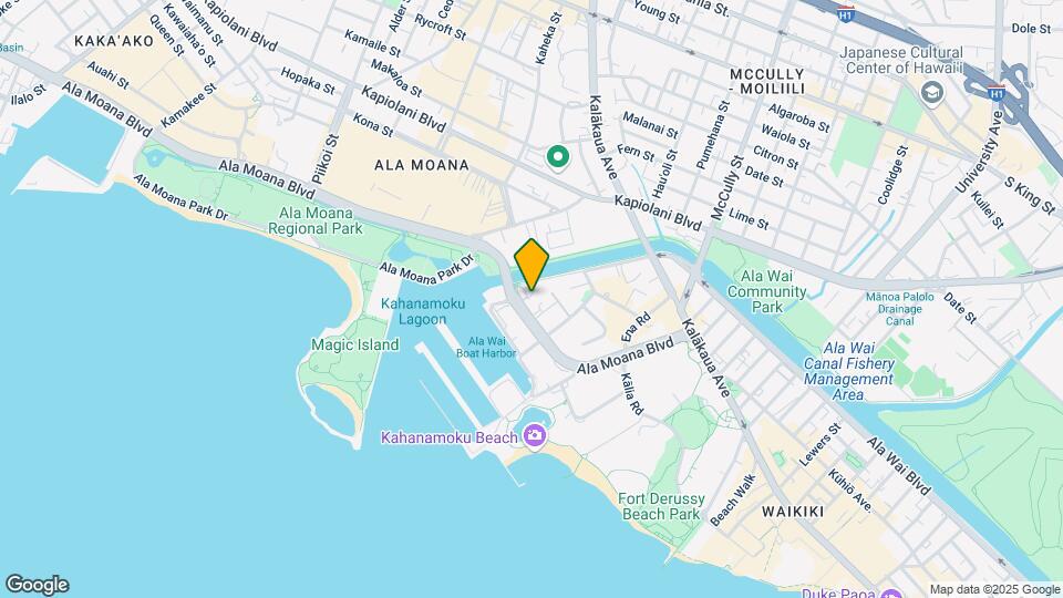 1684 Ala Moana Blvd Map and Location Details