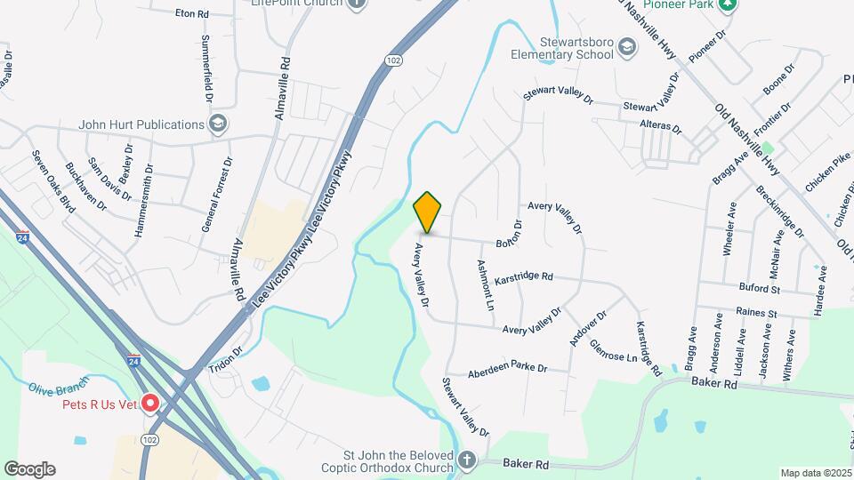 1000 Bolton Dr Map and Location Details