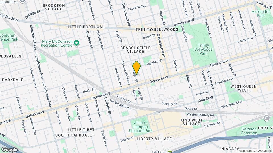 127 Lisgar St Map and Location Details