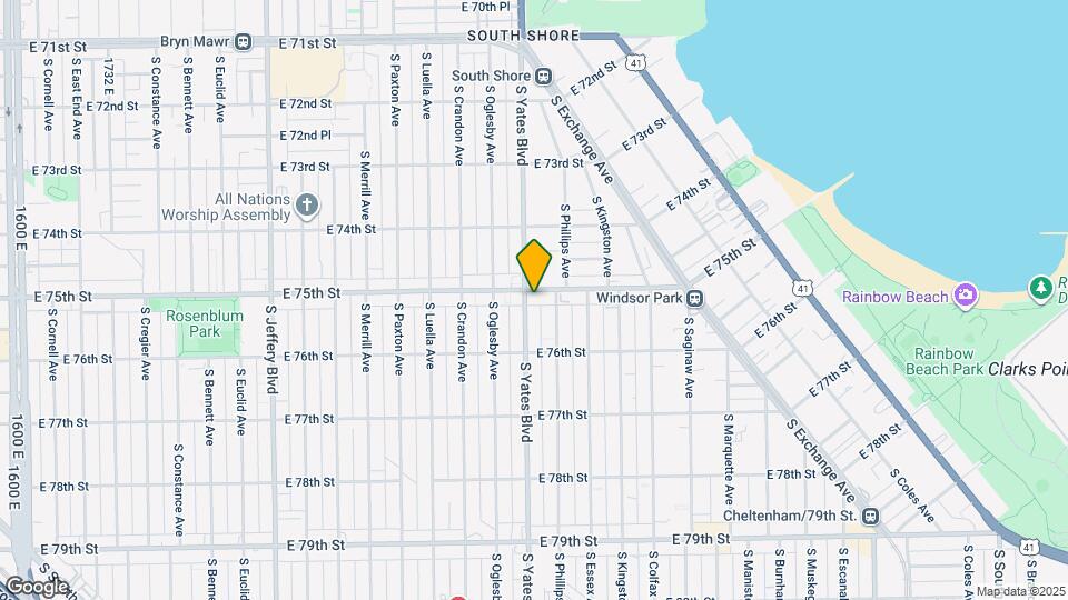 2401 E 75th St Map and Location Details