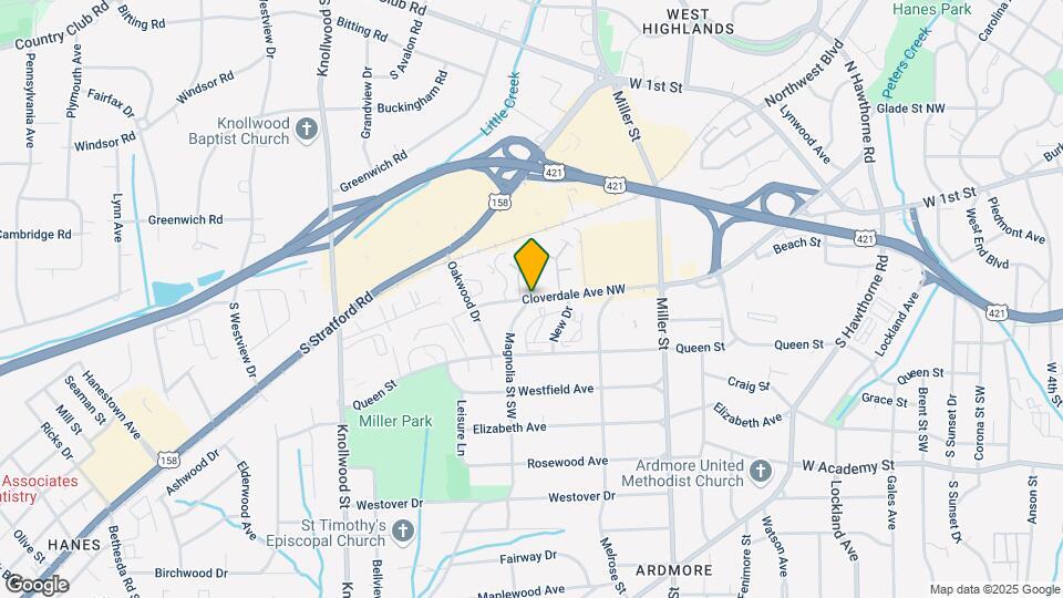 Bethabara Village Apartments Map and Location Details