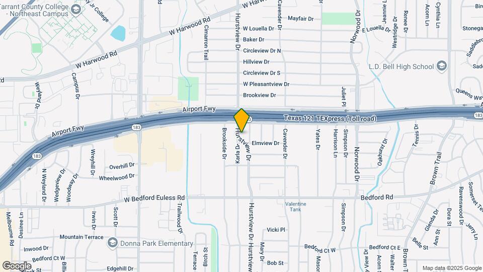 1428 Hurstview Dr Mapa y Detalles de la Ubicación