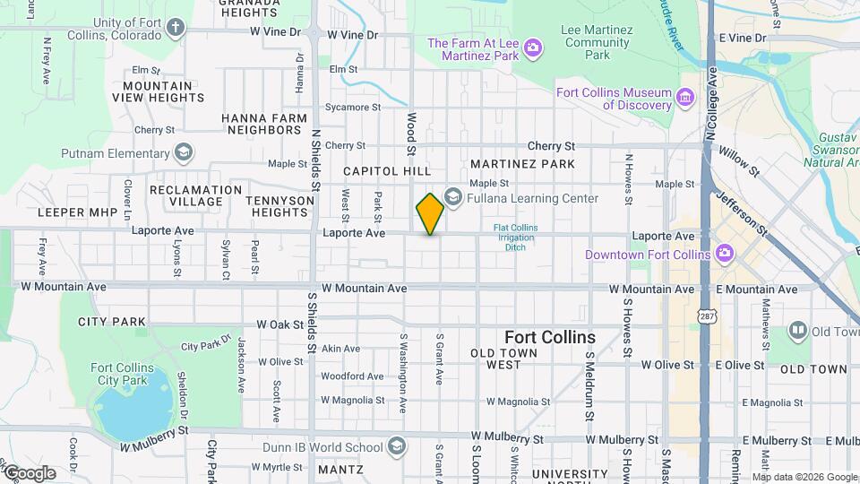 805 Laporte Ave Map and Location Details