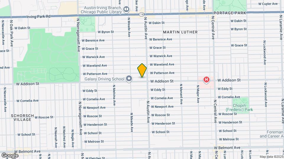 6018 W Addison St Mapa y Detalles de la Ubicación