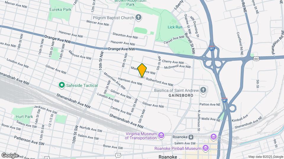 542 Rutherford Ave NW Map and Location Details