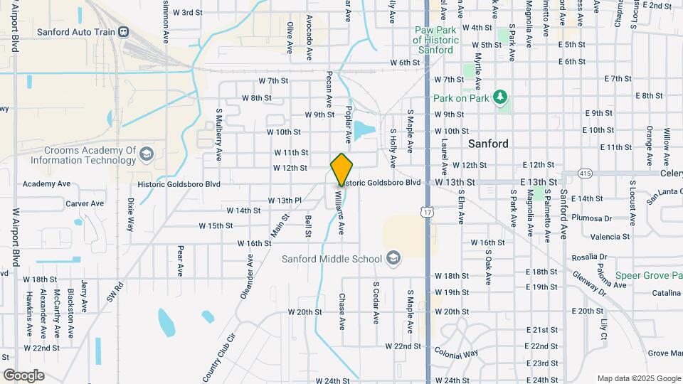 1307 Williams Ave Mapa y Detalles de la Ubicación