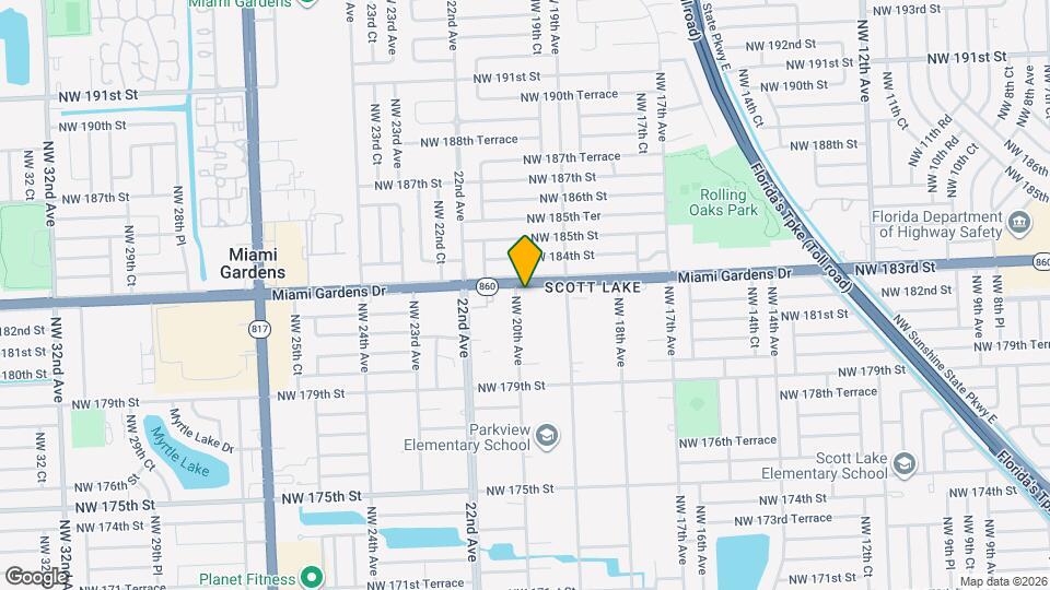 1990 NW 183rd St Map and Location Details